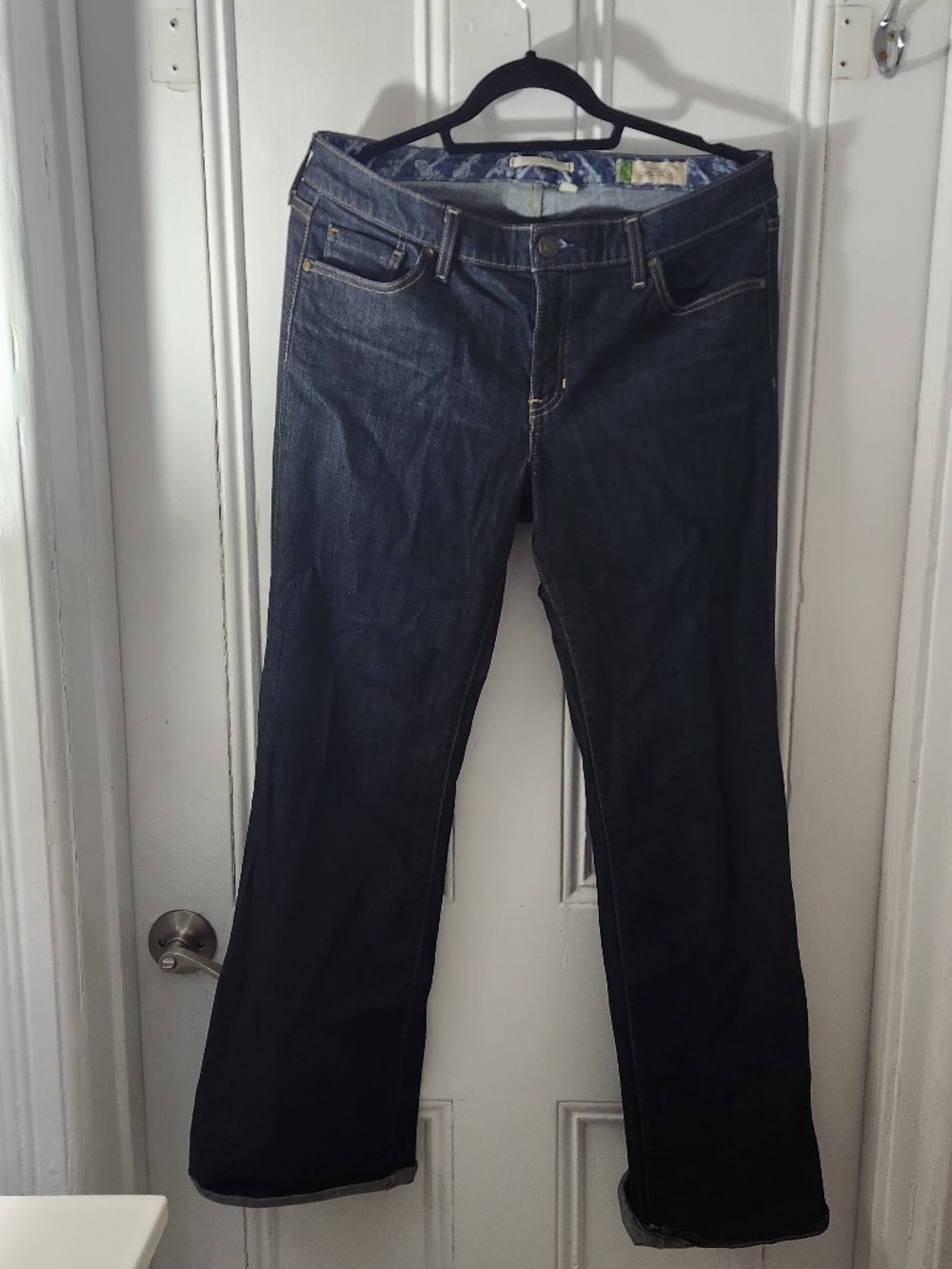 Lucky Brand Dark Wash Wide Leg Jeans
